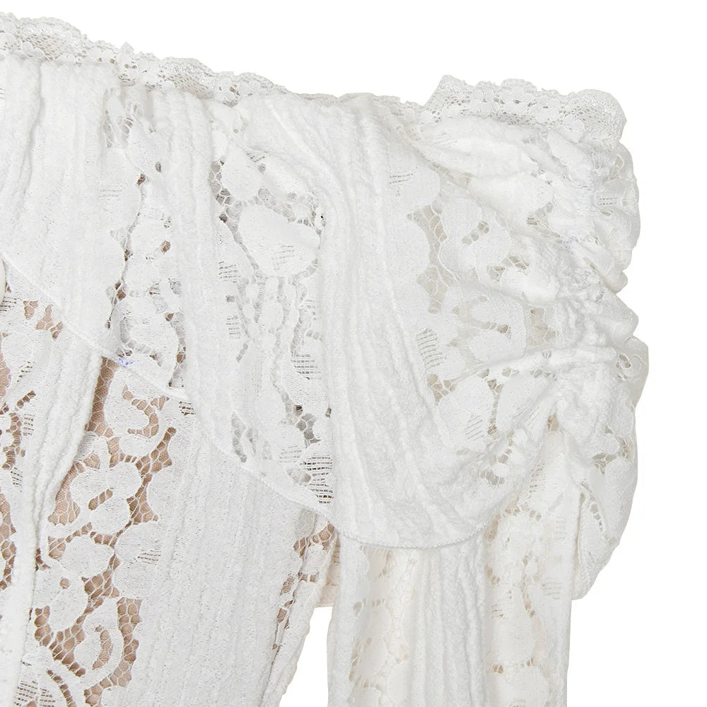 Off Shoulder Bodycon Dress - Maxi